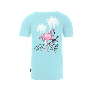 Retro Rifle Men's Retro Miami Crew Neck T Shirt Blue Large