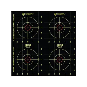 Triumph Systems Shot Seeker 12" x 12" 4 Quadrant Sight-In Target 10PK
