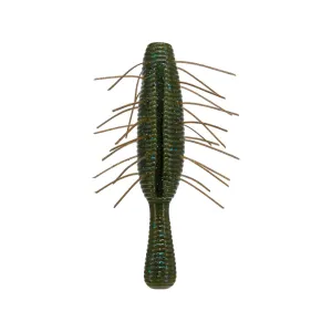 Yamamoto Fuzzy Nuki 3.5" Worm Heavy Green Pumpkin Blue