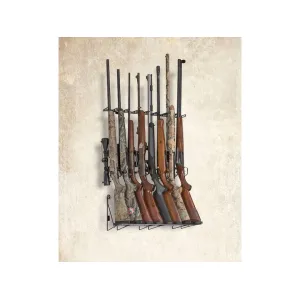 Rack'Em Racks 8 Rifle Wall Mounted Display Rifle Barrel Rest and Stock Tray