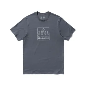 5.11 Men's Mountain Pulse Short Sleeve Crew Neck T Shirt Flint 2XL