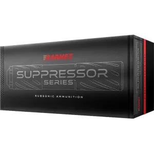 Barnes Suppressor Series Subsonic 308 Winchester Ammo 205 Grain Sierra GameKing Jacketed Hollow Point Box of 20