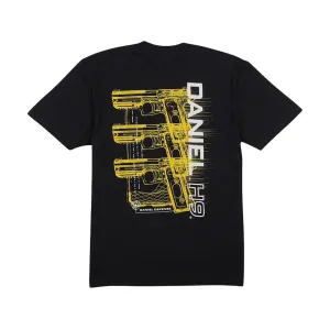 Daniel Defense Men's H9 Short Sleeve Crew Neck T Shirt Black XL