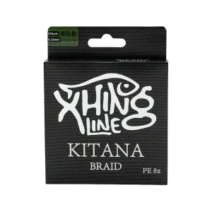 BassMooch Xhing Kitana PE 8x Braided Fishing Line 50lb 300yd Army Green
