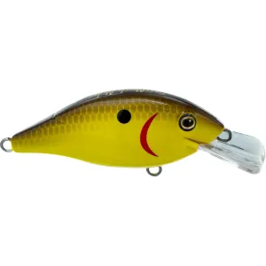 BassMooch Midge Crankbait Chartreuse Black Back