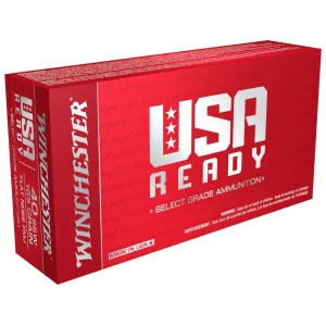 Winchester USA Ready 40 S&W Ammo 165 Grain Full Metal Jacket Case of 500 (10 Boxes of 50)