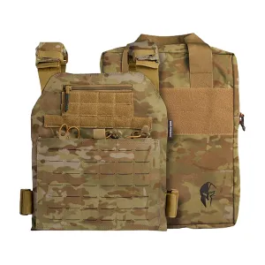 Spartan Armor Tactical Response Plate Carrier with Carry Bag Multicam