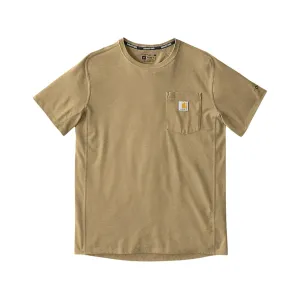 Carhartt Men's Force Relaxed Fit Short Sleeve Crew Neck T Shirt Sandstone Heather 2XL