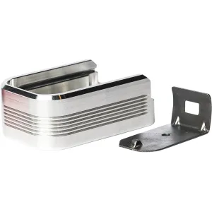 Mec-Gar Plus-2 Set Magazine Floor Plate for Plastic Floorplate Mags Anodized Gray