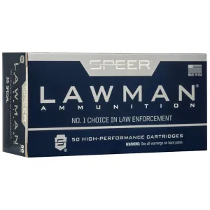Speer Lawman 38 Special Ammo 125 Grain Full Metal Jacket Case of 1000 (20 Boxes of 50)