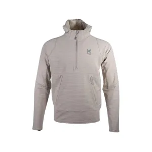 Kifaru Men's Roam Crosslayer Quarter Zip Hoodie Bur Medium