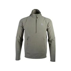 Kifaru Men's Roam Crosslayer Quarter Zip Hoodie Steppe Large