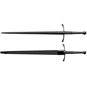 Cold Steel MAA Italian Long Sword 35-1/2" 1055 Carbon Steel Blade Leather Handle