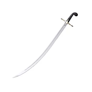 Cold Steel Shamshir Sword 30-1/2" 1055 Carbon Steel Blade Faux Horn Handle Black