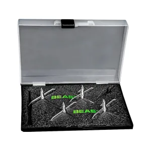Bowmar Beast Turkey Decapper Broadheads and Case