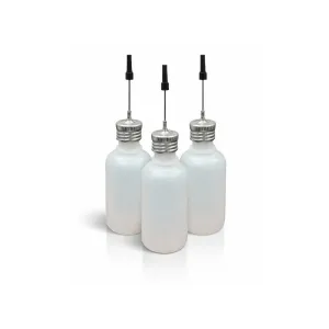 MidwayUSA Metal Lid Gun Oil Bottle with Needle Tip 1 oz 3PK