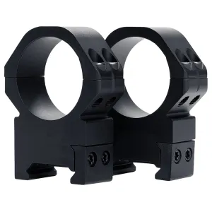 Weaver Precision Picatinny 30mm Scope Rings Matte Black Extra-High