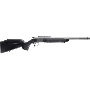 CVA Scout SS TD Single Shot Rifle 6mm Advanced Rifle Cartridge (6mm ARC) 20" Fluted Stainless Threaded Barrel Stainless Frame Black Field Stock