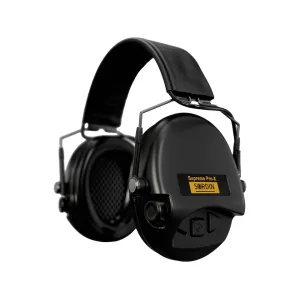 Sordin Supreme Pro X Electronic Ear Muffs Black Slim Headband