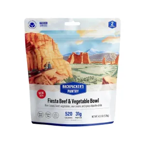 Backpacker's Pantry Fiesta Beef & Vegetable Bowl Freeze Dried Food