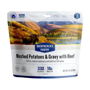 Backpacker's Pantry Mashed Potatoes & Gravy with Beef Freeze Dried Food
