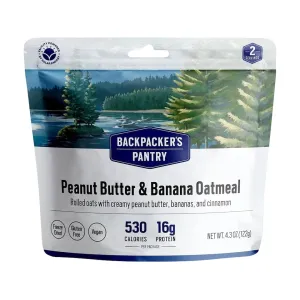 Backpacker's Pantry Peanut Butter & Banana Oatmeal Vegan Freeze Dried Food