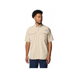 Columbia Men's Bahama II Short Sleeve Shirt Fossil XL