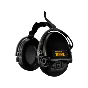 Sordin Supreme Pro X Electronic Neck Band Ear Muffs Gel Ear Cups Black