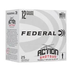 Federal Premium Action 12 Gauge TruBall Hollow Point Rifled Slug 2-3/4" 1oz Box of 25