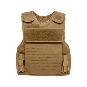 Spartan Armor Sentinel Legend Tactical Vest with Integrated Level IIIA Ballistic Plates Large Coyote Brown