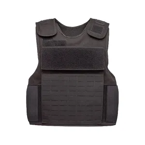 Spartan Armor Sentinel Tactical Vest with Integrated Level IIIA Ballistic Plates Medium Black