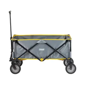 Coleman Rolling Camp Wagon Polyester and Steel Gray and Black