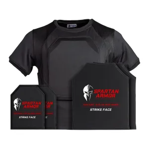 Spartan Armor Executive Flex Fused Core Protection Package Body Armor Level IIIA Large Black