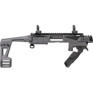 FAB Defense KPOS Advanced Scout Pistol Chassis with Brace for Glock 17, 19 Gray