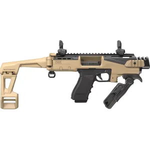 FAB Defense KPOS Advanced Scout Pistol Chassis with Brace for Glock 17, 19 FDE