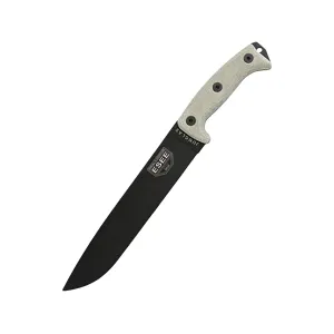 ESEE Knives Junglas Fixed Blade Knife 10.38" Drop Point 1095 Powder Coat Blade Micarta Handle Gray