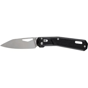 Gerber Vista Pocket Knife 3.24" Clip Point 440A Stonewashed Blade Glass Filled Nylon Handle Black