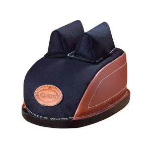Edgewood Minigater Rear Shooting Rest Bag Standard with Regular Ears 3/8" Leather and Nylon Black Unfilled