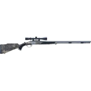 Traditions Vortex Strikerfire LDR 50 Caliber Muzzleloading Rifle 28" Tungsten Cerakote Barrel Desert Web 3-9x40mm Scope