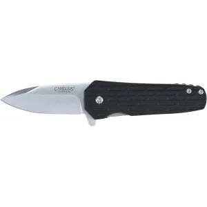 Camillus Wedge Pocket Knife 2.25" Drop Point 420 Satin Blade GFN Handle Black