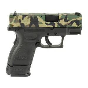 Springfield Armory XD 9mm Luger Pistol 3" Barrel 16+1 Round Woodland Camo Slide Black Grip Black Frame