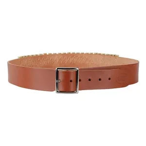 Hunter Revolver Cartridge Belt 2" 38 Caliber 25 Loops Leather Chestnut Tan Medium