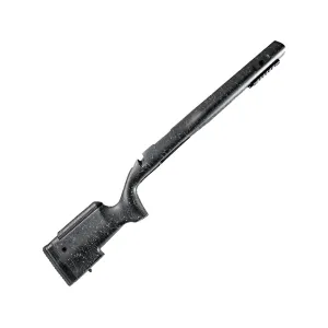 Christensen Arms BA Tactical Carbon Fiber Stock for Remington 700 Short Action Black with Gray Webbing