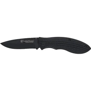 Smith & Wesson Extreme Ops Pocket Knife 3.25" Drop Point 3Cr13Mov Black Blade Polymer Handle Black