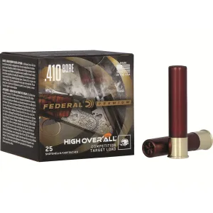 Federal Premium High Over All 410 Ammo 2-1/2" #8-1/2 Lead Shot 1/2 oz 1200fps Case of 250 (10 Boxes of 25)