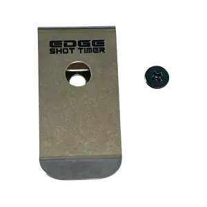 Double Alpha EDGE Shot Timer Belt Clip Steel