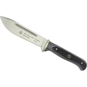PUMA SGB Hunter's Friend Fixed Blade Knife 4.7" Drop Point DIN 1.4116 Satin Blade G-10 Handle Black
