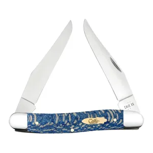 Case Muskrat Pocket Knife 2.61" Clip Point Tru-Sharp Polished Blade Sycamore Handle Blue