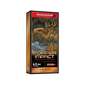 Winchester Copper Impact 6.5 PRC Ammo 125 Grain Winchester Copper Impact Polymer Tip Lead Free Box of 20