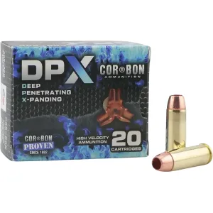 Cor-Bon DPX 45 LC Ammo 225 Grain Solid Hollow Point Lead Free Box of 20